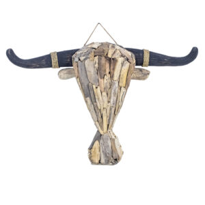 Driftwood Bull Wall Decor