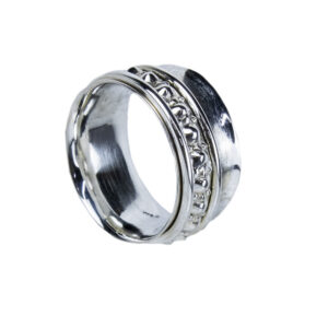 Women's Silver Spinner Ring