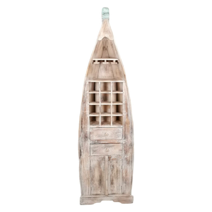 White Washed Laguna Wine Cabinet With Storage White Washed Laguna Wine Cabinet With Storage