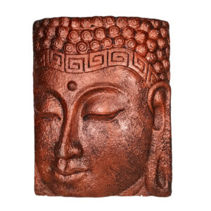Copper Colored Buddha Face Wall Hanging