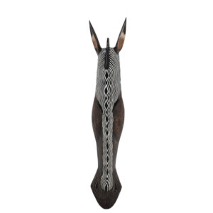 Wooden Zebra Mask Wall Hanging