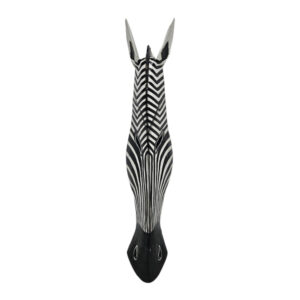 Wooden Zebra Mask Wall Hanging