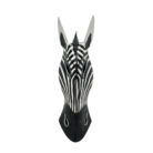 Wooden Zebra Mask Wall Hanging