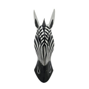 Wooden Zebra Mask Wall Hanging