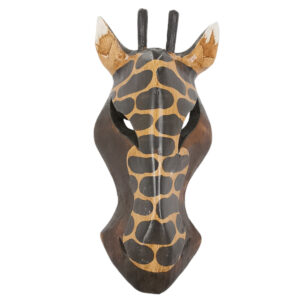 Wooden Animal Mask Wall Hanging