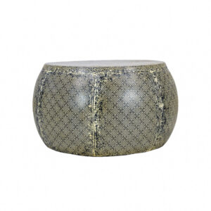 Iron Pattern Round Side Table
