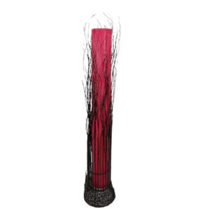 Red Floor Standing Cylinder Lamp