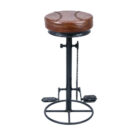 Bicycle Leather Bar Stool