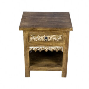 Wooden Single Drawer Jace Bedside Pedestal