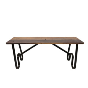Steel Leg Antik Bench