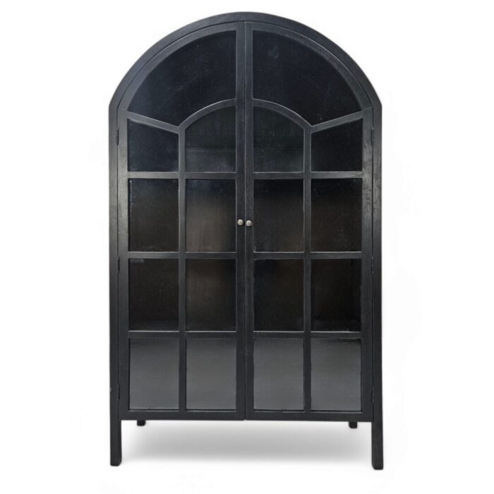 Teak Arch Display Cabinet