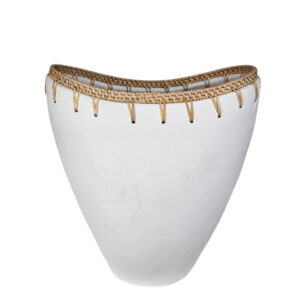 Ariana Decorative Terra and Rattan Vase