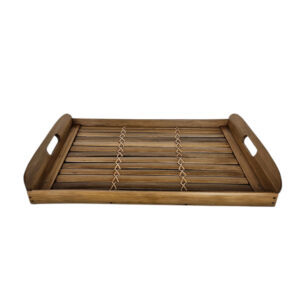 Natural Flat Bambu Serving Tray