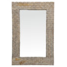Block Weave Rectangular Wall Mirror