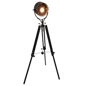 Black Steel Floor Standing Lamp