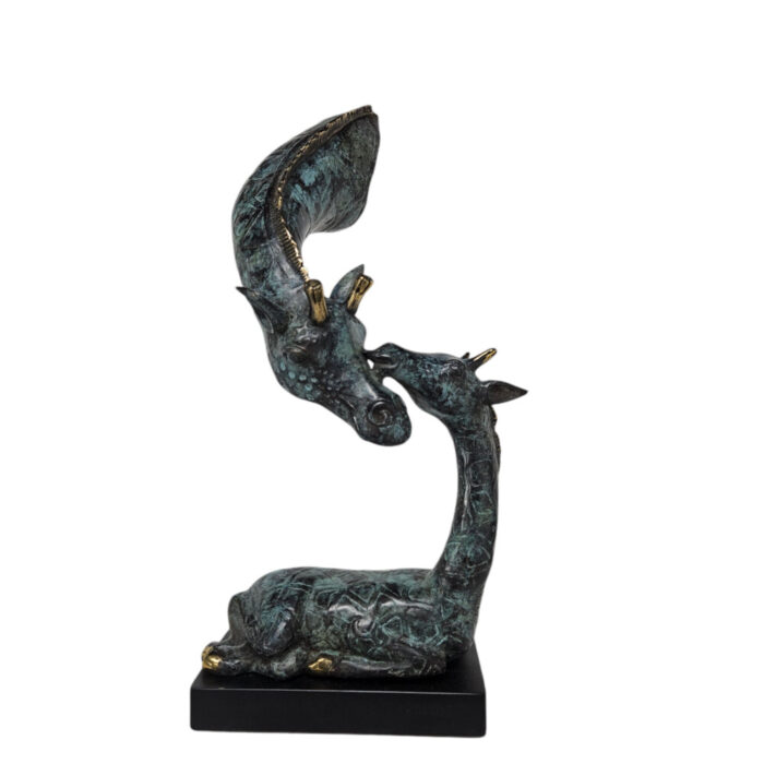Metal Mom and Child Decorative Giraffe Metal Mom and Child Decorative Giraffe