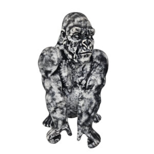 Black And White Resin Gorilla Home Decor