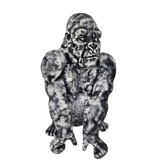 Black And White Resin Gorilla Home Decor Black And White Resin Gorilla Home Decor