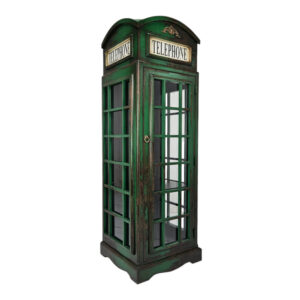 Green UK Replica Phone Box Display Case
