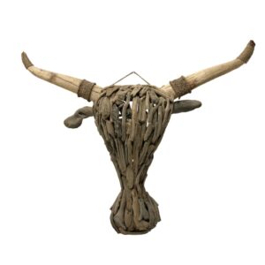 Giant Driftwood Cow Head