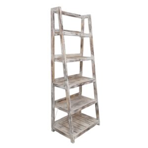 Light Weight Wooden Ladder Shelf Display