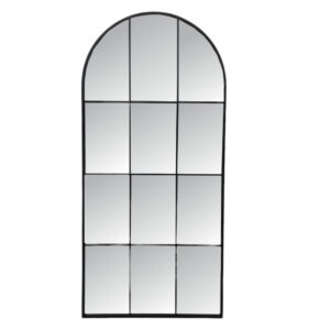 Modern Black Window Arch Wall Mirror