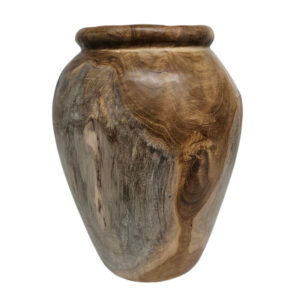 Decorative Burmese Teak Vase