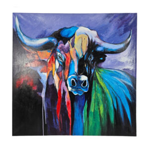 New Age Bull Acrylic Painting