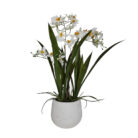 Faux White Oncidium Orchid