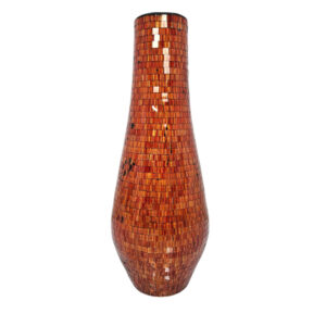 Orange Mosaic Vase