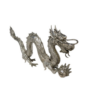 Silver Metal Oriental Dragon