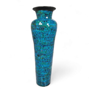 Pottery Blues Mosaic Vase
