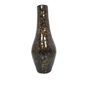 Brown Purple Spots Mosaic Vase