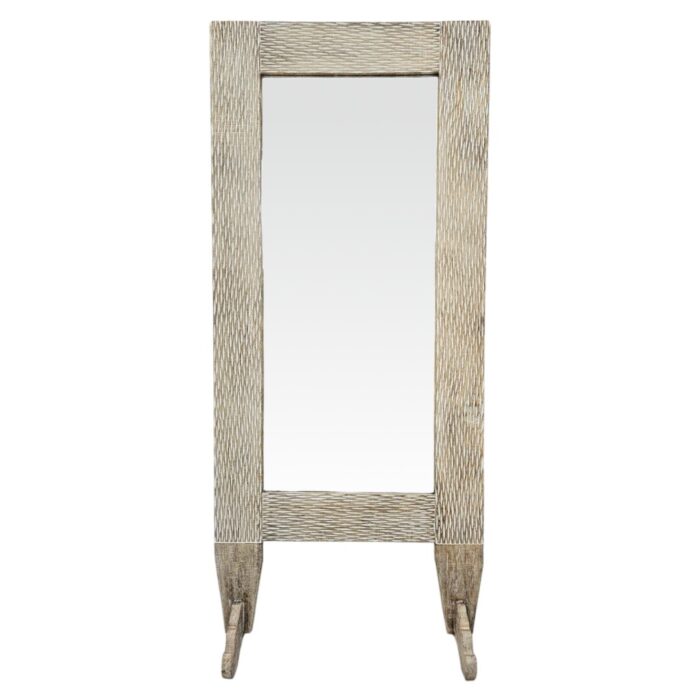 Serang Carved Standing Mirror Serang Carved Standing Mirror