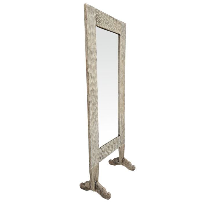 Serang Carved Standing Mirror Serang Carved Standing Mirror