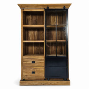 Silo Teak Display Cabinet
