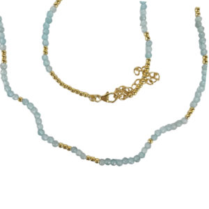 Women's Sterling Silver Apatite Aqua Necklace
