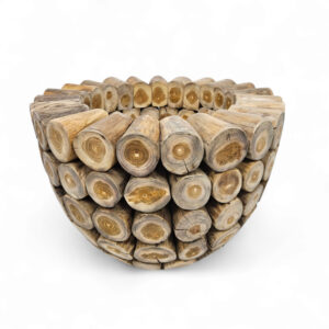 Teak Log Planter/Bowl