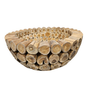 Teak Log Planter/Bowl