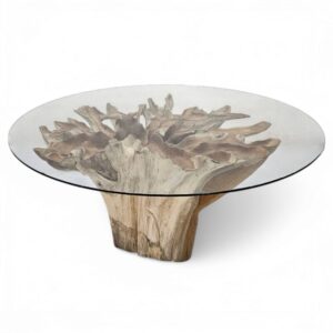 Teak Root Scoop Dining Table
