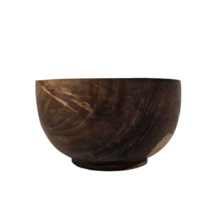 Burmese Teak Serving Bowl With Foot