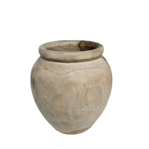 Decorative Burmese Teak Vase