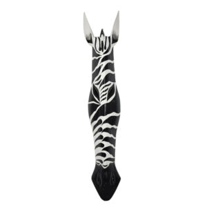 Wooden Zebra Mask Wall Hanging